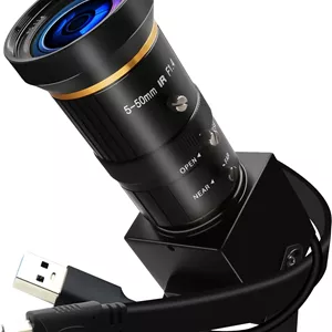 دوربین USB3.0 با زوم دستی 5-50 میلی‌متری 10X، وب‌کم 4K 60fps، دوربین کامپیوتر، دوربین USB صنعتی H.264