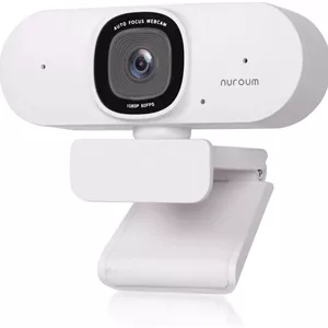 وب‌کم اتوفوکوس 2K نوروم V15-AF برای کامپیوتر، وب‌کم HD 1080P با سرعت 60 فریم بر ثانیه با میکروفون دوگانه حذف نویز، زاویه دید 75 درجه و اصلاح نور، دوربین وب USB با قابلیت اتصال و استفاده آسان برای لپ‌تاپ/رومیزی/مک، مناسب برای زوم/تیمز