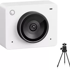 وب‌کم 4K هوشمند OBSBOT Meet 2 با قابلیت HDR فوق‌العاده، 1080p@60FPS، سنسور CMOS 1/2 اینچی، زوم دیجیتال 4X، اتصال آسان، میکروفون دوگانه داخلی - سازگار با Skype، Zoom/Microsoft Teams/Google Meet - مناسب برای تماس/جلسه/آموزش آنلاین - سفید