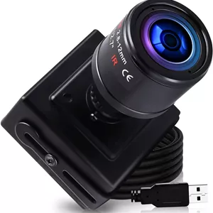 دوربین USB با لنز وریفوکال فول اچ دی 2448P، دوربین کوچک USB، دوربین USB با کیفیت بالا 8 مگاپیکسل، دوربین های وب USB2.0، پلاگ اند پلی، دوربین های USB با لنز وریفوکال 2.8-12 میلی متری با UVC برای اندروید لینوکس ویندوز