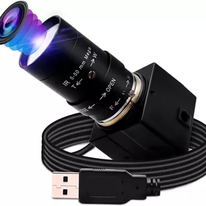 وب کم USB واریفوکال 2 مگاپیکسلی با زوم اپتیکال 10X، وب کم 5-50 میلی متری با لنز واریفوکال، وب کم فول اچ دی 1080P با لنز واریفوکال و سنسور IMX323، وب کم با قابلیت تنظیم فوکوس 0.01LUX USB برای Raspberry Pi