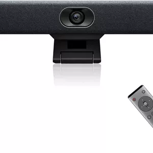 دوربین کنفرانس ویدیویی USB 4K یالینک - زاویه دید گسترده 120 درجه، میکروفون، بلندگو، قاب بندی خودکار، برای جلسات رایانه شخصی، Microsoft Teams و Zoom