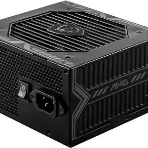 منبع تغذیه 650 وات MSI MAG A650BN با گواهینامه 80  Bronze، طراحی مدار DC-DC، فن 120 میلی‌متری، PFC فعال، 100-240Vac، ATX - مشکی