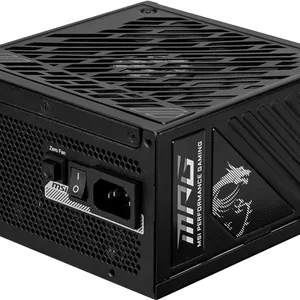منبع تغذیه MSI MPG A850GS PCIE5، 850 وات، 80 PLUS Gold، ATX 3.1، پشتیبانی از کارت گرافیک PCIe 5.1 سری 50، 12V-2x6 Native، کابل با کانکتورهای 12V-2x6 دو رنگ، منبع تغذیه ATX، کابل های روکش دار برجسته