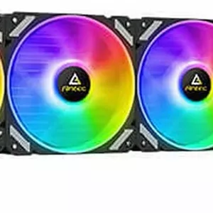خنک کننده مایع همه کاره Antec ARGB SYMPHONY 360 - فن PWM، سر پمپ با نورپردازی آینه ای، لوله کشی با چگالی بالا، 14 پره خنک کننده متراکم، سازگار با Intel & AMD (FM2/FM1/AM3 /AM2 /AM2/AM4) مشکی