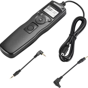 ریموت کنترل تایمر شاتر Neewer سازگار با Canon EOS 550D/Rebel T2i, 450D/Xsi, 400D/Xti, 350D/XT, 300D 60D 600D 500D 1100D 1000D 10D 20D 30D 40D 50D