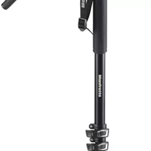 تک پایه آلومینیومی 4 قسمتی Manfrotto Xpro با هد فیلمبرداری روان - مشکی (Mvmxpro500)