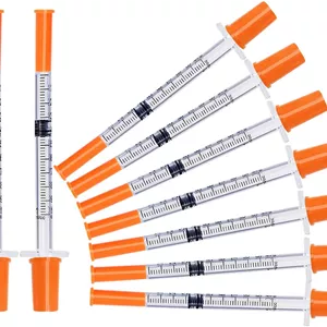 سرنگ های آزمایشگاهی 31G 1ml با طول 1/2 اینچ، بسته بندی تکی یکبار مصرف - جعبه 100 عددی