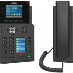تلفن تحت شبکه گیگابیتی Fanvil مدل X4U، تلفن رومیزی سازمانی SIP با نمایشگر LCD دو رنگ (بسته 2 عددی)