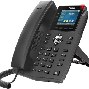 تلفن رنگی گیگابیتی فنویل X3U - دارای 2 خط، صفحه نمایش رنگی و کیفیت HD و POE