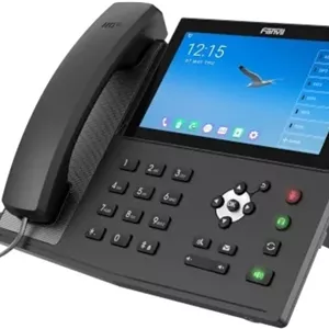 تلفن ویپ اندروید Fanvil X7A، صفحه نمایش لمسی رنگی 7 اینچی، 20 خط SIP، وای فای 802.11ac، اترنت گیگابیتی دو پورت، آداپتور برق شامل نمی شود