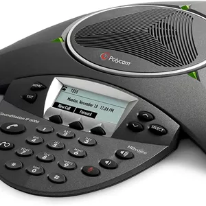 تلفن کنفرانس پلی‌کام SoundStation IP6000، مشکی، سیمی، PoE