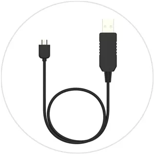 کابل شارژ و دیتا USB اصلی Wearpulse مدل D-Type برای پالس اکسیمترهای Checkme O2 Max، SleepU، VisualOxy، Oxiband Ring، BabyO2، BabyO2 S2