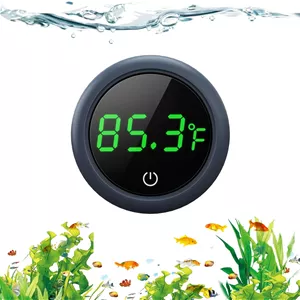 دماسنج آکواریوم PAIZOO، دماسنج دیجیتال آکواریوم، نمایشگر LED دقیق تا ±0.7 درجه سانتیگراد، دماسنج تانک، اندازه گیری دمای آکواریوم، مناسب برای ماهی، آکسولوتل، لاک پشت یا آب