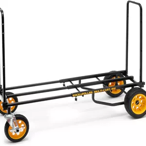 چرخ دستی تاشو چند منظوره Rock-N-Roller R12RT (مناسب تمام سطوح) 8 در 1 / چرخ دستی حمل بار / دالی / چرخ دستی سکویی / بدنه تلسکوپی 34 تا 52 اینچ / ظرفیت بار 226 کیلوگرم، مشکی