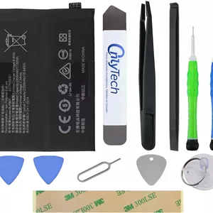 کیت تعمیر باتری جایگزین درجه یک BLP801 برای OnePlus 8T - 4500mAh - کیفیت مشابه به همراه 10 ابزار و چسب