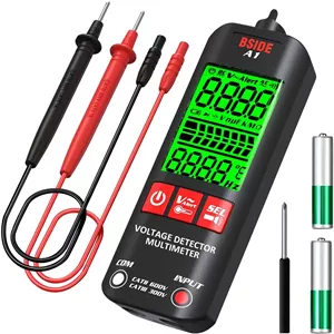 تستر ولتاژ غیر تماسی KASTWAVE با 3 نتیجه نمایشگر و مولتی متر یکپارچه برای تشخیص سیم برق AC 6V تا 1000V