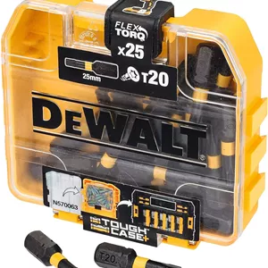 ست 25 عددی سری پیچ گوشتی ضربه ای DeWalt Extreme Impact Torsion مدل DT70528-QZ در جعبه TicTac، سایز T20 x 25 میلی متر