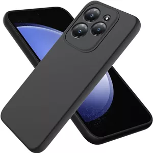 قاب محافظ سیلیکونی نرم TPU برای Infinix Hot 40 Pro، پوشش محافظ سبک وزن با روکش صاف، محافظ دوربین، ضد ضربه، شیک، مناسب برای آقایان و بانوان، سازگار با Infinix Hot 40 Pro (مشکی)