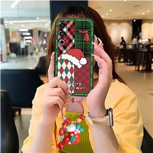 قاب گوشی سازگار با Meizu 21، قاب سیلیکونی موبایل با طرح درخت کریسمس گوزن شمالی، پوشش پشتی بادوام، طرح زیبا، محافظ در برابر ضربه، مناسب شب کریسمس
