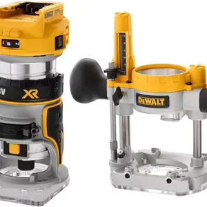 فرز انگشتی ترکیبی شارژی DEWALT DCW604NT (فرز لبه و رو)، به همراه 2 عدد استاپ موازی، 2 عدد دستگاه مکش، لوازم جانبی، ابزار نصب، جعبه Tstak VI، (باتری و شارژر شامل نمی شود)