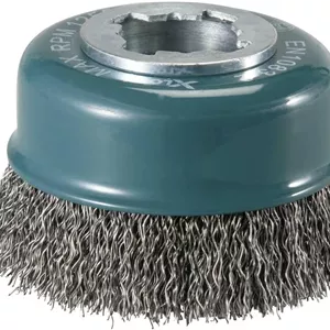 برس سیمی فنجانی چین‌دار 75 میلی‌متری 0.3 میلی‌متری Makita D-73396 X-Lock
