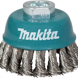 برس سیمی کاسه ای گره دار 75 میلی متری ماکیتا مدل D-77481 با رزوه M10