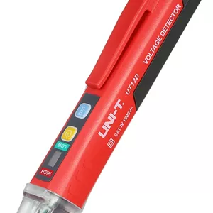 تستر مدار UNI-T، تستر ولتاژ AC غیر تماسی قابل حمل به شکل قلم با آلارم صوتی و نوری و چراغ قوه LED
