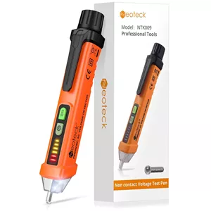 قلم تست ولتاژ غیر تماسی Neoteck AC، AC 12-1000V، چراغ قوه LED، آلارم زنگ برای تشخیص سیم زنده/نول