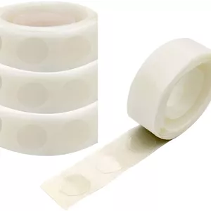 چسب بادکنک BrainGiggles، دو طرفه و بسیار قوی، نوار چسب نقطه ای برای جشن تولد، عروسی، کریسمس، مهمانی، دکوراسیون منزل (1 رول (100 عدد))
