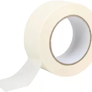 نوار چسب کاغذی - 5 سانتی متر x 45 متر، نوار نقاشی چند منظوره به رنگ سفید مایل به کرم برای خطوط صاف، 1 عدد