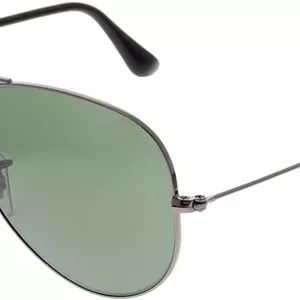 عینک آفتابی ری-بن Aviator Large Metal RB 3025، رنگ Gunmetal/Crystal Green، سایز 58mm