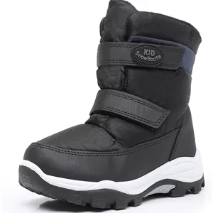 نیم‌بوت پسرانه Ahannie مدل Snow Boots رنگ مشکی سرمه‌ای