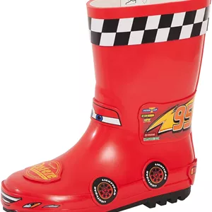 چکمه پلاستیکی پسرانه دیزنی مدل Lightning McQueen رنگ قرمز