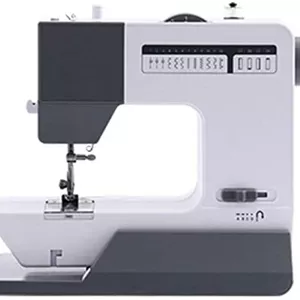 چرخ خیاطی GPERSGU برای مبتدیان، چرخ خیاطی قابل حمل برای هنر و صنایع دستی مبتدی با 2 سرعت، 16 مدل دوخت داخلی، چراغ شب LED و پدال پا (خاکستری)