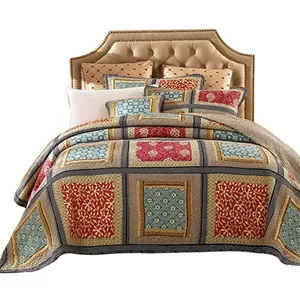 لحاف روتختی ۳ تکه مدل Quilted سایز سوپر کینگ 