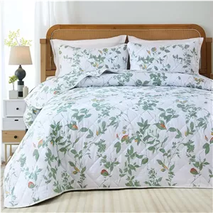 لحاف روتختی سه تکه مدل Floral سایز کوئین رنگ سبز 
