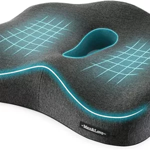 بالشتک طبی نشیمنگاه Max&Love مدل Memory Foam رنگ خاکستری تیره