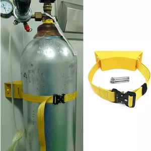 پایه نگهدارنده کپسول اکسیژن مدل Wall Mount رنگ زرد