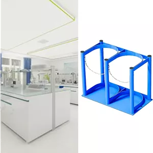 استند نگهدارنده کپسول اکسیژن مدل Floor Mountable فلزی