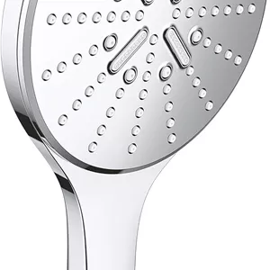 دوش دستی GROHE Rainshower 150 Smartactive با قابلیت صرفه جویی در آب، قطر 150 میلی متر، دارای 3 حالت پاشش، روکش کروم، ساخت آلمان، مدل 26590000