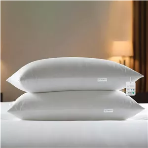 بالش پنبه‌ای خانگی مدل Comfort، ابعاد 50 در 75 سانتی‌متر، مناسب برای خواب، الیاف میکروفایبر، نرم و لطیف، مناسب برای تخت (سفید) بسته 2 عددی