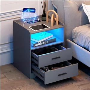 پاتختی dnbss مدل Night Stand با نورپردازی RGB