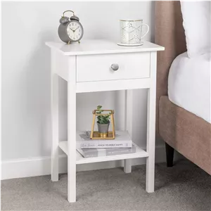 میز پاتختی CHRISTOW مدل White ابعاد 60x40x30 سانتی‌متر