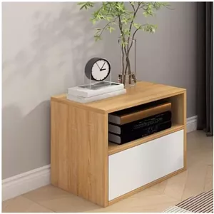میز کنار تختی مدل Two Drawers چوبی