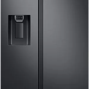 یخچال ساید بای ساید سامسونگ 660 لیتر مدل RS64R5331B4/AE، مشکی مات ملایم، فناوری SpaceMax، کمپرسور اینورتر دیجیتال (نسخه امارات)