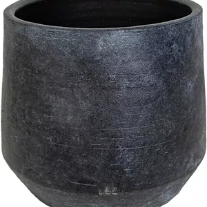 گلدان سرامیکی خاکستری