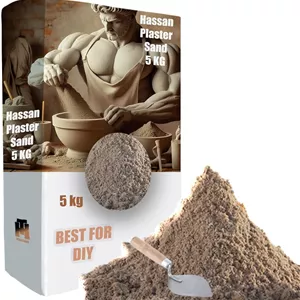 ماسه مخصوص گچ‌کاری حسن مدل Plaster وزن 5 کیلوگرم به همراه ماله
