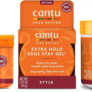 کیت مراقبت از مو Cantu حاوی کرم فر کننده نارگیل، ژل حالت دهنده مو، و ژل پیچ و تاب و قفل کننده با کره شی باتر برای موهای طبیعی (بسته بندی ممکن است متفاوت باشد)