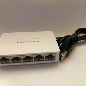 سوئیچ اترنت LAN مینی 5 پورت 10/100 DualComm (تغذیه از طریق USB)